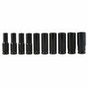 Impact Wrench Socket Set 10 Piece 1/2 Square Drive Metric 10 - 24mm Grade Tool K