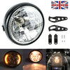 7" Universal Motorcycle Motorbike LED Headlight Front Light Headlamp + Bracket