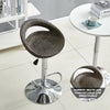 2X Rattan PU Bar Stools Breakfast Bar Chair Kitchen Stool Swivel Barstool