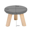 Small Stool Footstool Table Side Kid Stool Bench Chair Padded Top Wooden Legs