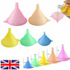 5 PCS Colorful Plastic Funnel Small Medium Large Variety Liquid Oil Kitchen Set