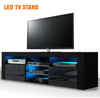 Modern TV Unit Cabinet Stand LED Light High Gloss Doors and Matt body Storage