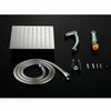 Waterfall High Pressure Bathroom Basin Bath Mixer Filler Shower Taps Set Chrome