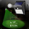 Solar Powered 20LED PIR Motion Sensor Wall Security Light Garden Outdoor Lamp UK