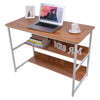 Home Office PC Computer Desk Writing Table Workstation Wood Bookshelf 100cm