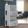 Fabric Chest of Drawers Cabinet Storage Unit Bedside Table w/ 2/3/4/5 Drawers UK