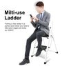Folding 2 Step Ladder Non Slip Tread Safety Steel Small Stool Ladders Kitchen