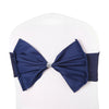 Ready Made Elasticity Stretch Chair Cover Bow Band Buckle Slider Sashes Decor