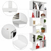 Wooden White S Shape Storage Display Unit Bookcase Bookshelf Room Divider Decor