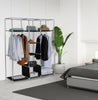 Freestanding Wardrobe Cloakroom Clothes Shoe Storage Organiser Rack Hanging Rail