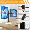 13"- 27" Double Dual Display Computer Screen Monitor Arm Mount Desk Stand LED CC
