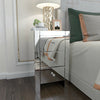 Mirrored Glass Furniture Bedside Table Cabinet 3 Drawers Bedroom NightStand uk