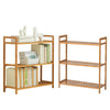 3/4/5 Tier Bookcase Shelving Unit Wood Bookshelf Free Standing Storage Display