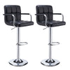 2x Bar Stools Hub Pub Kitchen Breakfast Swivel Gas Lift Chair Stool with Armrest