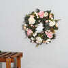 Artificial Silk Flowers Garland Hanging Lavender Boxwood Door Wreath Wedding NEW