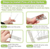 Stainless Steel Bird Control Spikes Pigeon Deterrent Window Ledge Strip Nesting