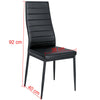 2-6 x Kitchen Dining Room Chairs Leather Padded Seat Home Restaurant Furniture