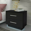 Bedside Table 2 Drawer Chest Nightstand Storage Furniture Bedroom Living Room