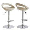 2X Rattan PU Bar Stools Breakfast Bar Chair Kitchen Stool Swivel Barstool