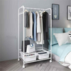 Mobile Clothes Rail Garment Closet Hanging Rack Storage Stand Metal Shelf Unit