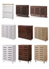 2 3 Doors Shoe Storage Cabinet Tall Cupboard White Dark Rustic Sonoma Oak Grey