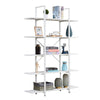 Tier Ladder Shelf Bookcase Wood Storage Rack Home Office Book Holder Shelves NEW