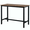 120*60*90cm Bar Table Industrial Table Dining Table With Metal Frame for Kitchen