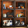 Plastic Shelving Garage Racking Unit 4 Tier Lightweight Pack of 2