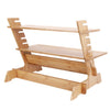 Wooden Riser Stand 6 Lader Adjustable Computer Desk Monitor Stand Up Workstation