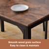 Dining Table and Chairs Set Wooden Steel Frame 2/4 Seat Modern Kitchen Set Brown