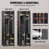VEVOR 5 Rifles Gun Cabinet Digital Password Lock Storage Gun Safe Box Security