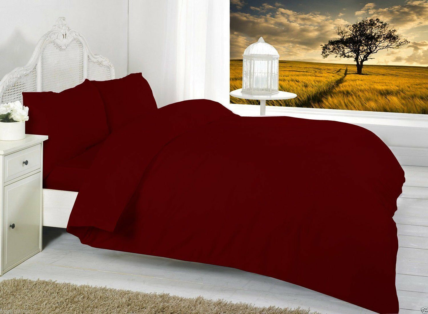 Luxury Duvet Quilt Cover Sets Cotton Blend King Double Single Super 40%