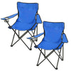 Set of 2 Folding Camping Chair Portable Fishing Beach Outdoor Garden Chairs