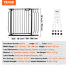 VEVOR Baby Gate Safety Stair Gate Dog Barrier Doorway 29.5"-39" Wide x 30" Tall