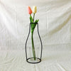 Creative Art Style Retro Iron Line Flowers Vase Metal Plant Holder -