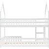 Kids Bunk Beds Wooden Single Size Bed Treehouse Bed Pine Wood Bed Frame White