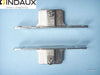 Genuine INDAUX Kitchen Drawer Front Fixing Brackets,pair Including Fixing Screws