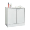 Under Sink Cabinet Cupboard Unit Double Doors Storage Bathroom White Furniture