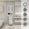 Over-The-Toilet Storage Cabinet 3-Tier Washing Machine Rack W/ Adjustable Shelf