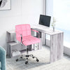 L-Shape 360° Rotating Computer PC Desk Corner Table w/Storage Shelf Home Office