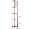 Home Living Room Modern Lighting Floor Lamp Warm Light Shades with Shelves