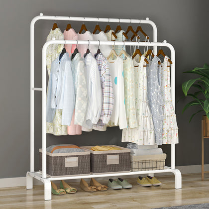 Clothes Rail Rack Garment Hanging Display Stand Shoes Storage Shelves Heavy Duty