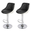 Set of 2 Chairs Faux Leather Breakfast Bar Stool Kitchen Barstool Swivel Chair