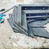 Heavy duty metal shelf brackets Scaffold industrial steel rustic handmade SS/SU