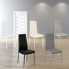 2 4 6x Faux Leather Dining Chairs Padded Seat High Back Kitchen Breakfast Chair
