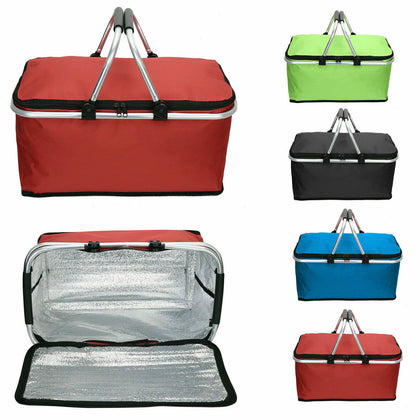 30L Extra Large Cooling Picnic Cooler Bag Cool Box Camping Food Ice Drink Lunch