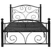 Single Bed 3ft Metal Beds Frame w/ Large Storage Space For Kids Adults 90*190cm