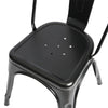2/4x Industrial Tolix Dining Chair Stacking Kitchen Bistro Cafe Chairs Metal