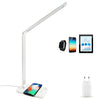 USB Charge LED Desk Table Lamp QI Wireless Phone Charger Read Study Night Light