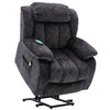 Power Massage Lift Recliner Chair Electric Armchair with Heat for Elderly Grey